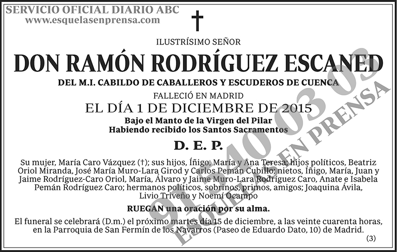 Ramón Rodríguez Escaned